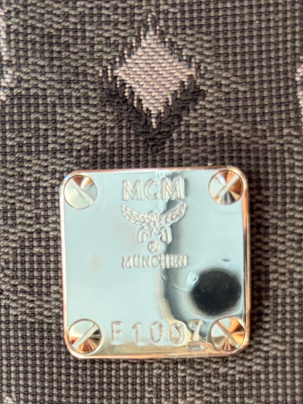 MCM Black Denim Aren bag - Picture 8 of 9